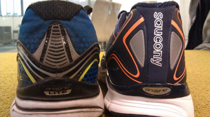 Saucony Kinvara 3 - On the Right vs 2 on the Left