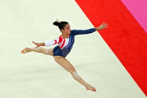 Aly Raisman’s gold medal winning floor routine displayed not only grace, but tremendous strength and athleticism.