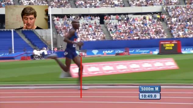 mo farah running technique analysis rio 2016