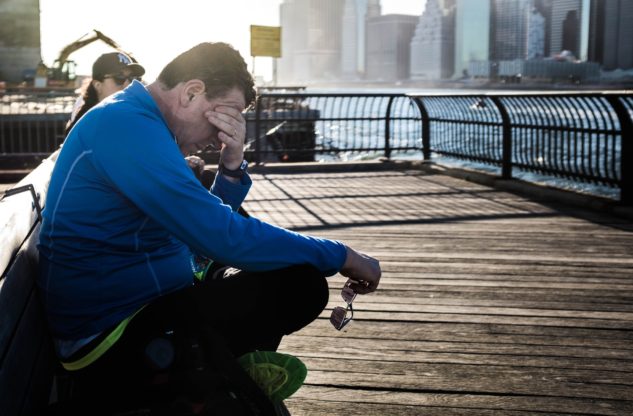 tired runner with headache