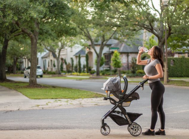 Running with a stroller