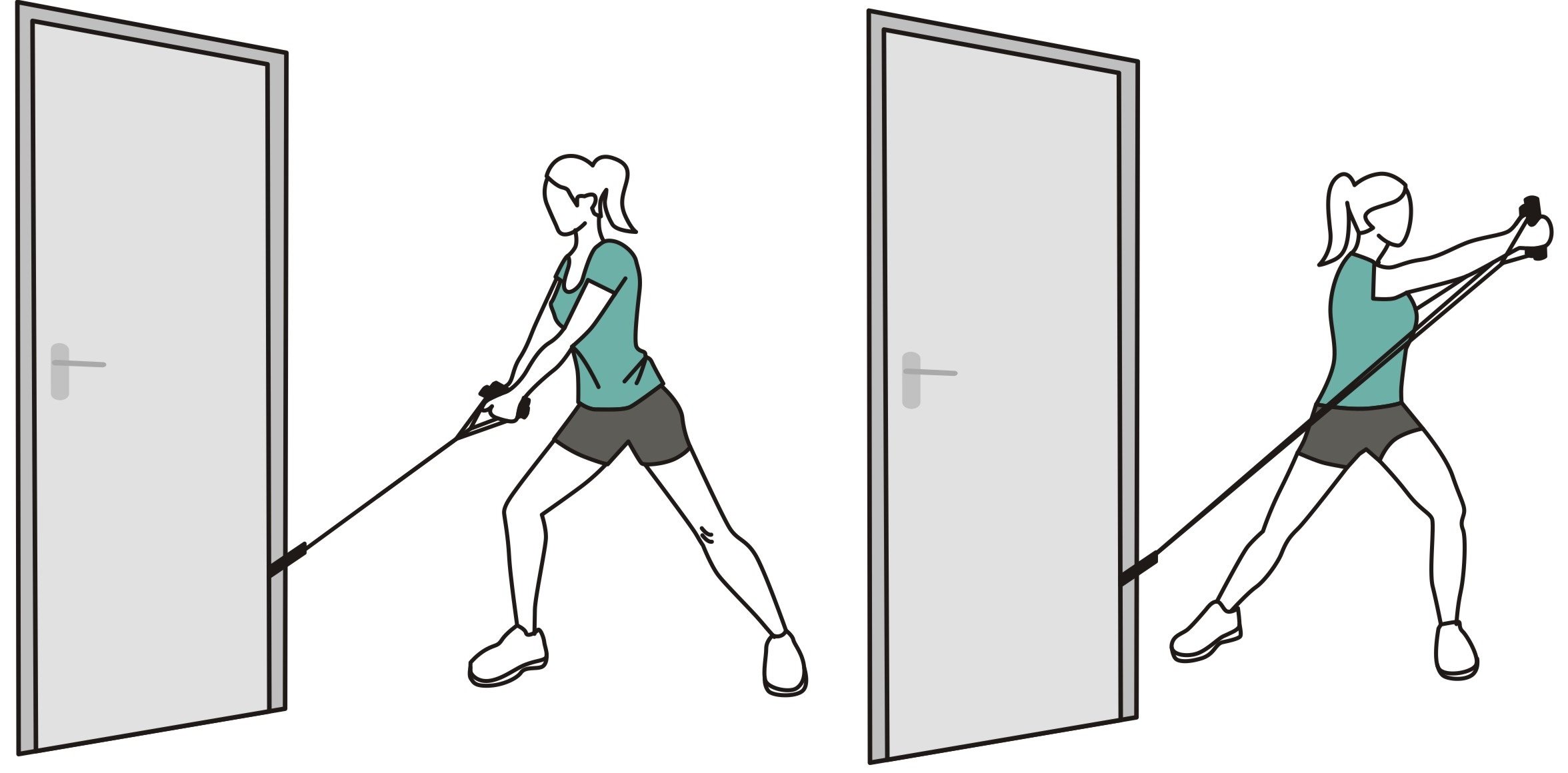 Resistance band wood chop 