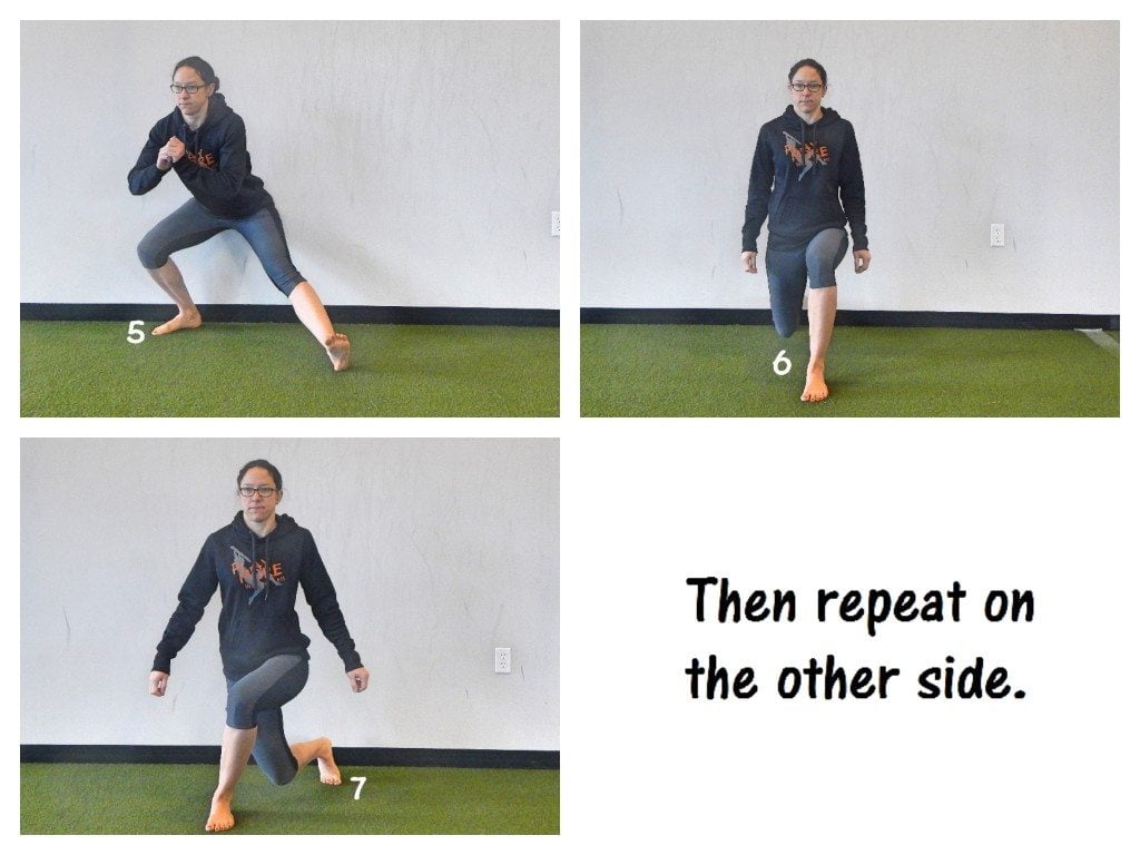 Clock lunges 