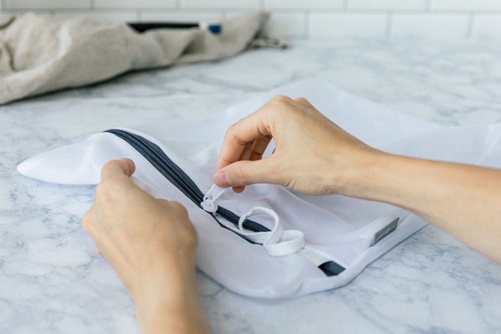 Shoe laces in a pillowcase