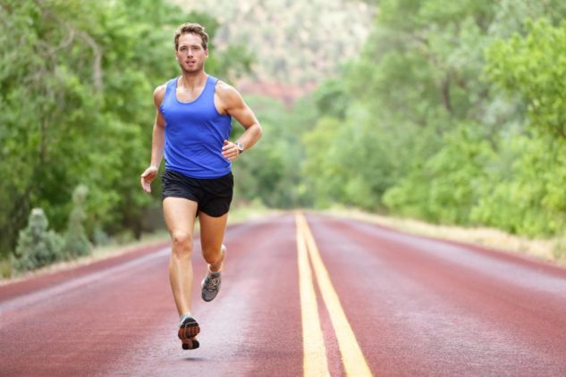 Runner , running to set and achieve realistic running goals